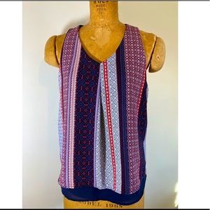 Monteau Dressy Patterned Tank